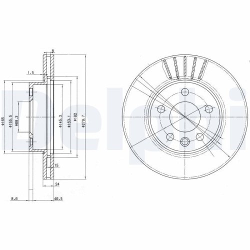 DELPHI Bremsscheibe