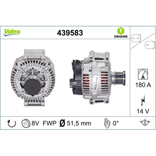 VALEO Generator VALEO ORIGINS NEW OE TECHNOLOGIE