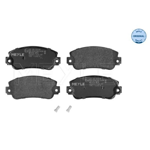 MEYLE Bremsbelagsatz, Scheibenbremse MEYLE-ORIGINAL: True to OE.