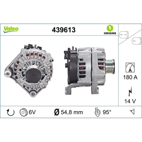 VALEO Generator VALEO ORIGINS NEW OE TECHNOLOGIE