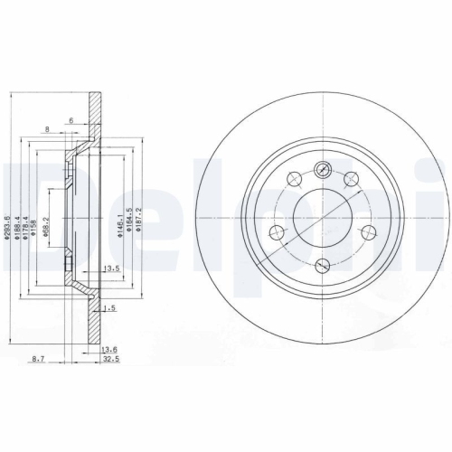 DELPHI Bremsscheibe