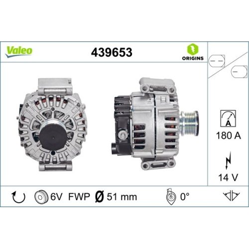 VALEO Generator VALEO ORIGINS NEW OE TECHNOLOGIE