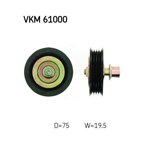 SKF Umlenk-/F&uuml;hrungsrolle, Keilrippenriemen