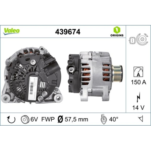 VALEO Generator VALEO ORIGINS NEW OE TECHNOLOGIE