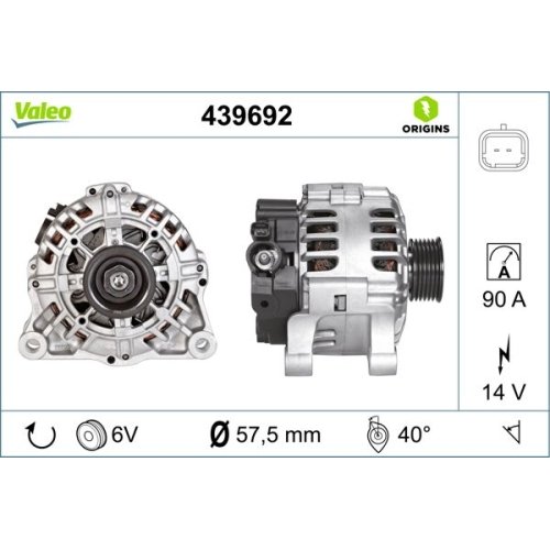 VALEO Generator VALEO ORIGINS NEW OE TECHNOLOGIE