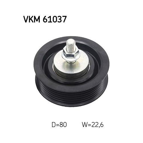 SKF Umlenk-/F&uuml;hrungsrolle, Keilrippenriemen