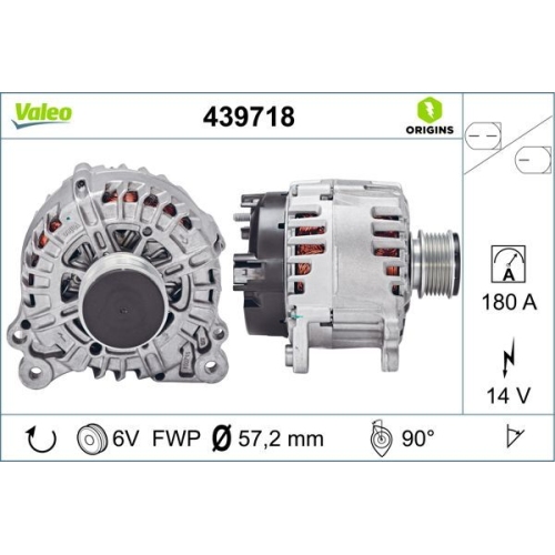 VALEO Generator VALEO ORIGINS NEW OE TECHNOLOGIE