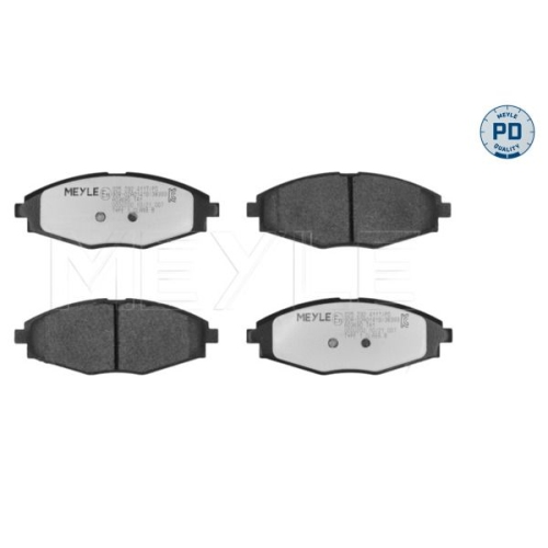 MEYLE Bremsbelagsatz, Scheibenbremse MEYLE-PD: Advanced performance and design.