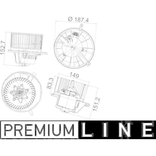 MAHLE Innenraumgebläse BEHR *** PREMIUM LINE ***