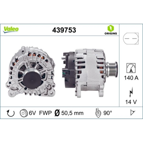 VALEO Generator VALEO ORIGINS NEW OE TECHNOLOGIE