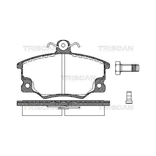 TRISCAN Bremsbelagsatz, Scheibenbremse