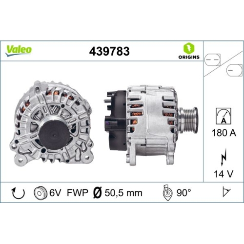 VALEO Generator VALEO ORIGINS NEW OE TECHNOLOGIE