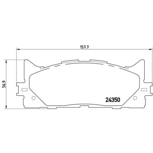 BREMBO Bremsbelagsatz, Scheibenbremse PRIME LINE