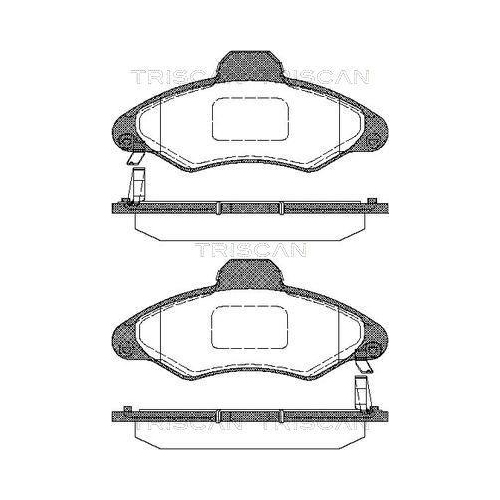 TRISCAN Bremsbelagsatz, Scheibenbremse