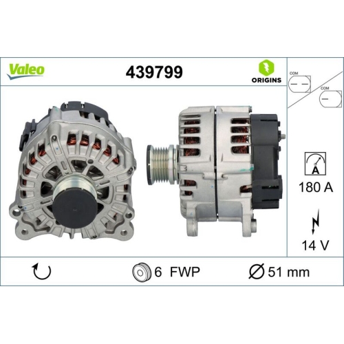 VALEO Generator VALEO ORIGINS NEW OE TECHNOLOGIE