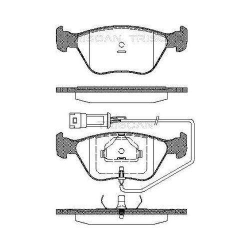 TRISCAN Bremsbelagsatz, Scheibenbremse