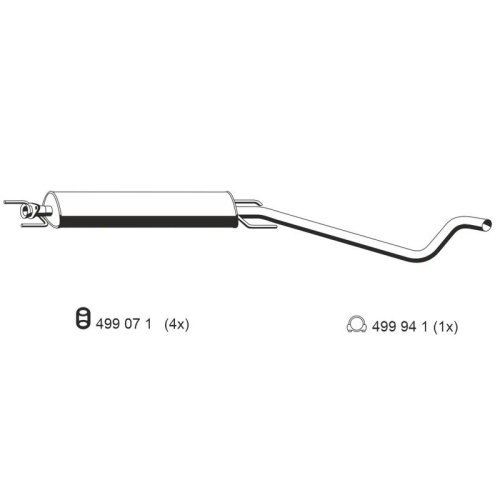 ERNST Mittelschalldämpfer