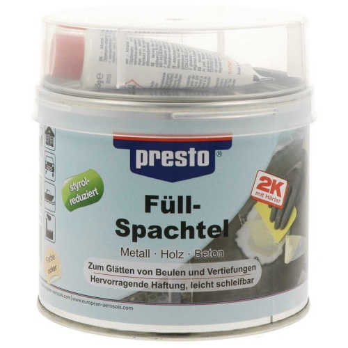 PRESTO Universalspachtel F&uuml;llspachtel styrolreduziert 1000 g