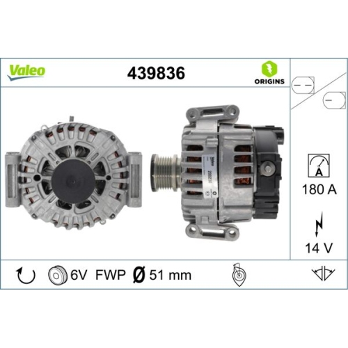 VALEO Generator VALEO ORIGINS NEW OE TECHNOLOGIE