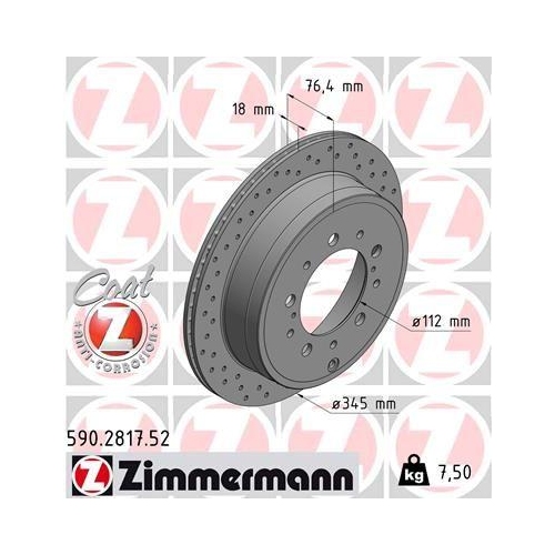 ZIMMERMANN Bremsscheibe SPORT Z