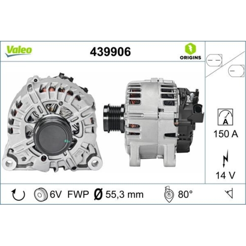 VALEO Generator VALEO ORIGINS NEW OE TECHNOLOGIE