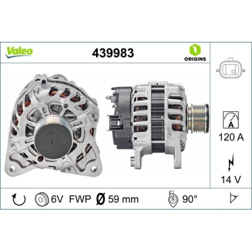 VALEO Generator VALEO ORIGINS NEW OE TECHNOLOGIE