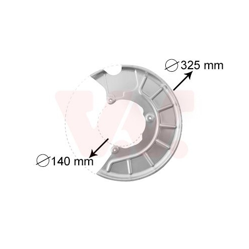 VAN WEZEL Spritzblech, Bremsscheibe