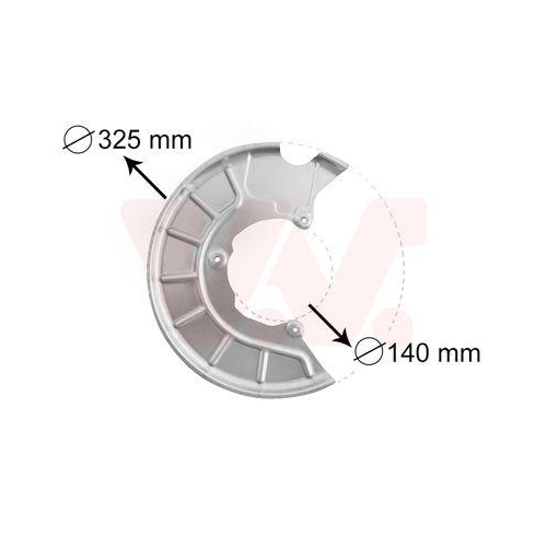 VAN WEZEL Spritzblech, Bremsscheibe
