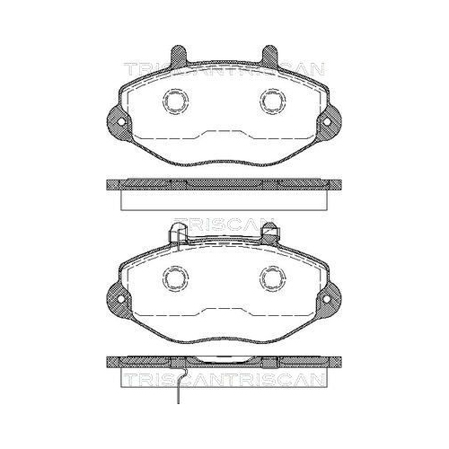 TRISCAN Bremsbelagsatz, Scheibenbremse