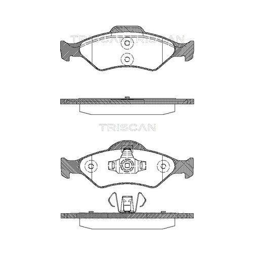 TRISCAN Bremsbelagsatz, Scheibenbremse