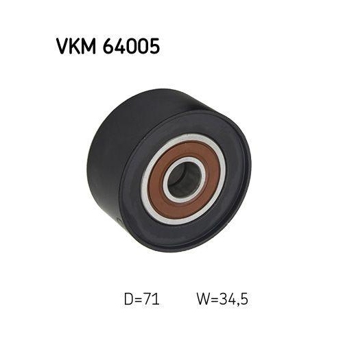 SKF Umlenk-/F&uuml;hrungsrolle, Keilrippenriemen