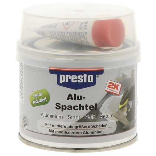 PRESTO Metallspachtel Alu-Spachtel styrolreduziert 250 g