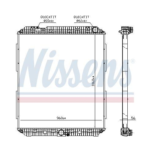 NISSENS Kühler, Motorkühlung