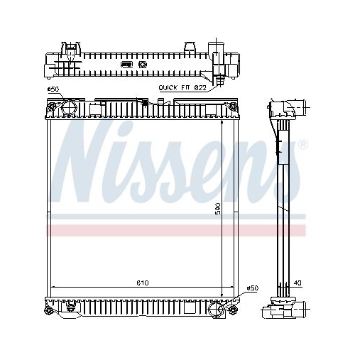 NISSENS Kühler, Motorkühlung