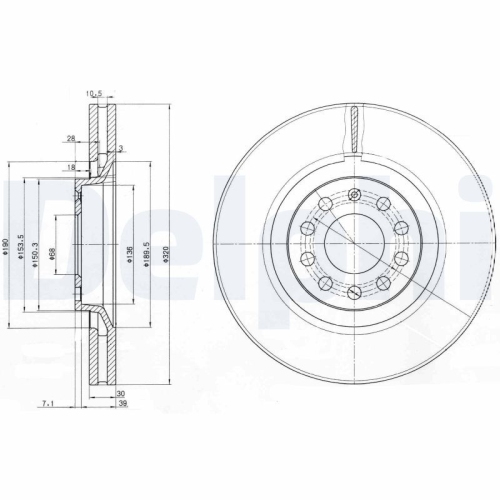 DELPHI Bremsscheibe