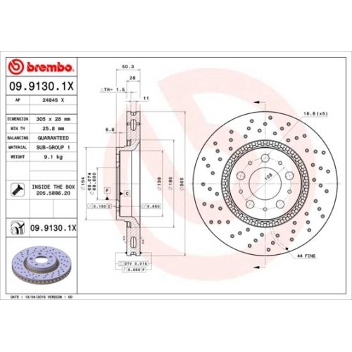 BREMBO Bremsscheibe XTRA LINE - Xtra