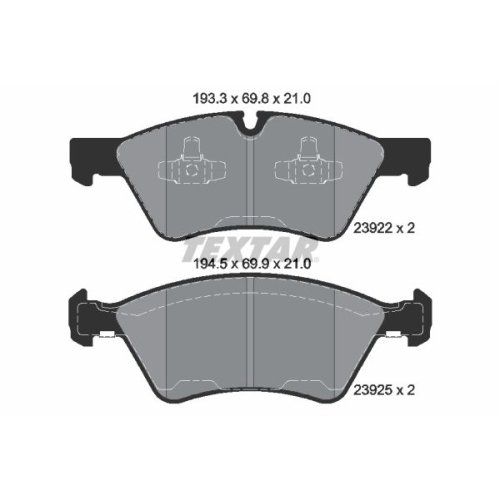 TEXTAR Bremsbelagsatz, Scheibenbremse Q+