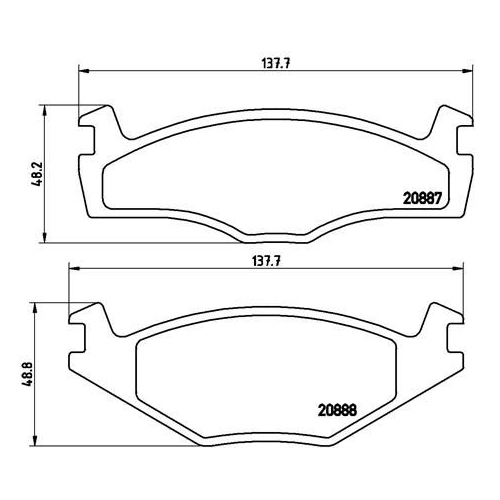 BREMBO Bremsbelagsatz, Scheibenbremse PRIME LINE