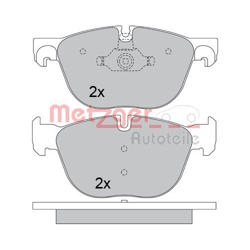 METZGER Bremsbelagsatz, Scheibenbremse GREENPARTS