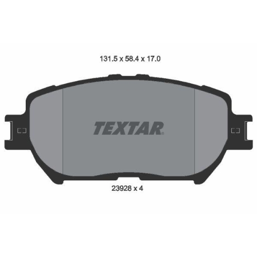 TEXTAR Bremsbelagsatz, Scheibenbremse