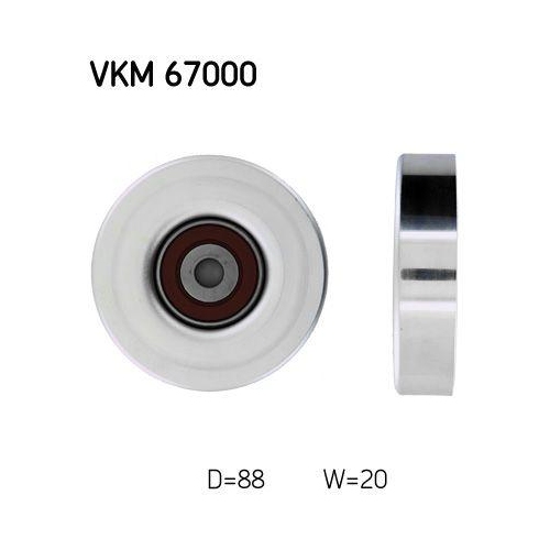 SKF Umlenk-/F&uuml;hrungsrolle, Keilrippenriemen