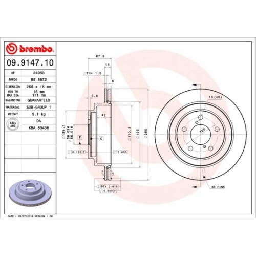 BREMBO Bremsscheibe PRIME LINE