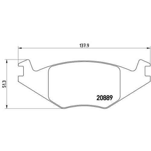 BREMBO Bremsbelagsatz, Scheibenbremse PRIME LINE