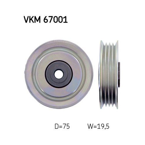 SKF Umlenk-/F&uuml;hrungsrolle, Keilrippenriemen