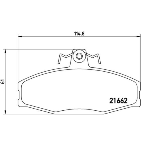 BREMBO Bremsbelagsatz, Scheibenbremse PRIME LINE