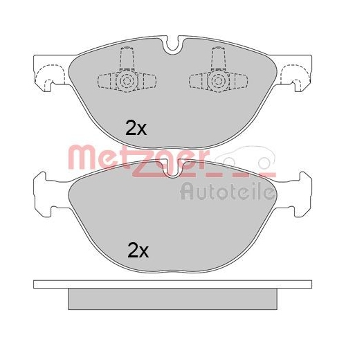 METZGER Bremsbelagsatz, Scheibenbremse