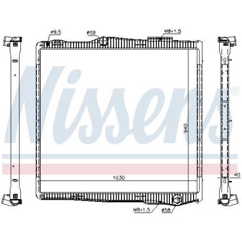 NISSENS Kühler, Motorkühlung