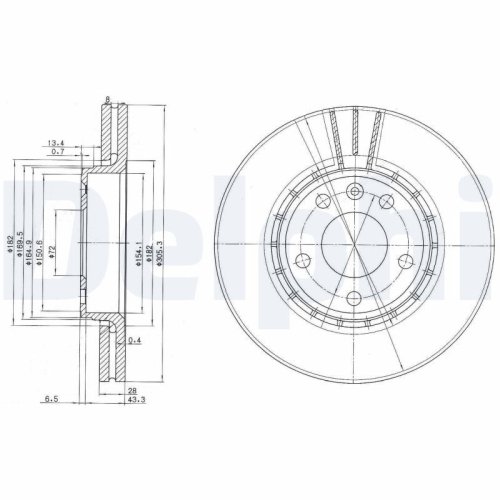 DELPHI Bremsscheibe