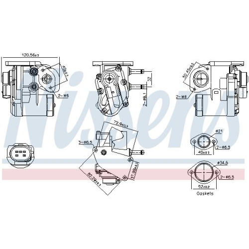 NISSENS AGR-Ventil ** FIRST FIT **