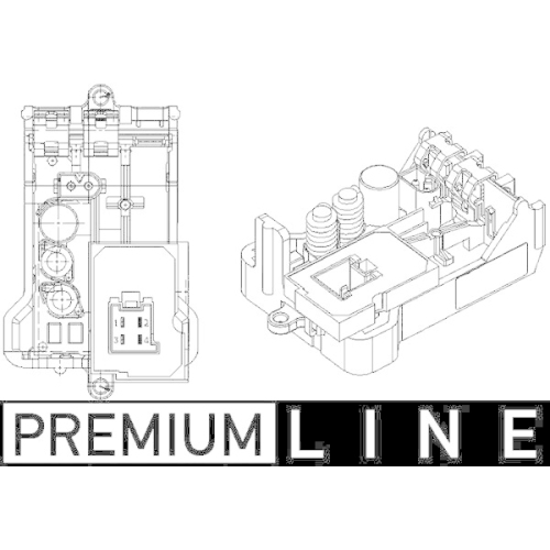 MAHLE Regler, Innenraumgebläse BEHR *** PREMIUM LINE ***